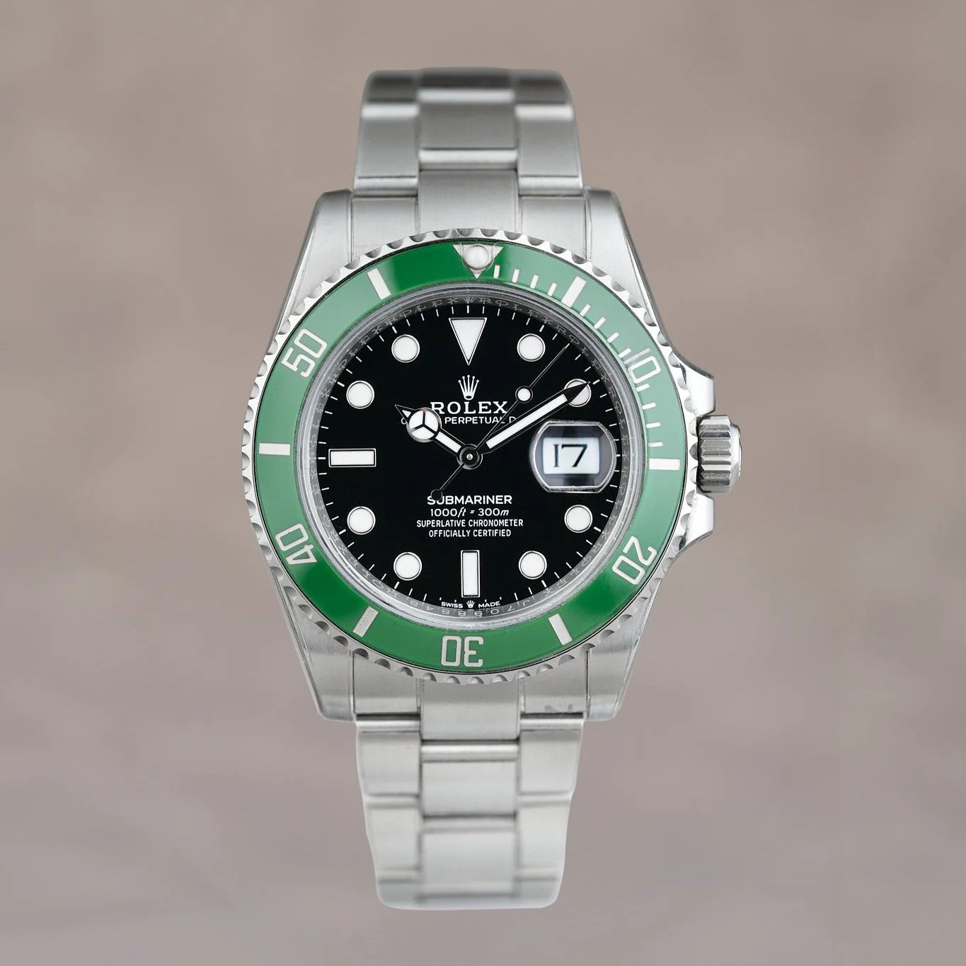 Rolex Submariner Starbucks bisel verde esfera negra