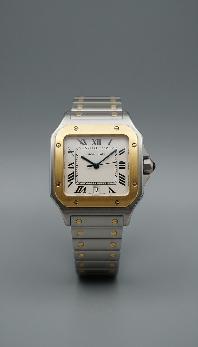 Cartier Santos dos tonos automático