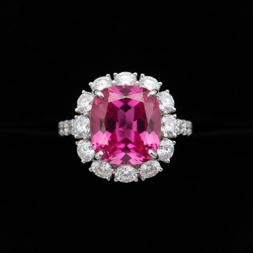 Anillo Zafiro Rosa