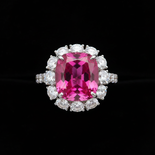 Anillo Zafiro Rosa