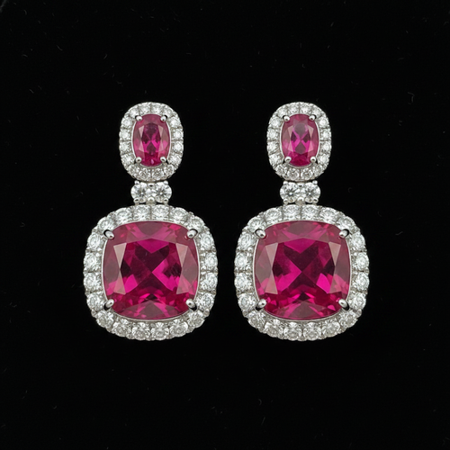 Aretes Rubí