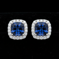Aretes Zafiro Halo