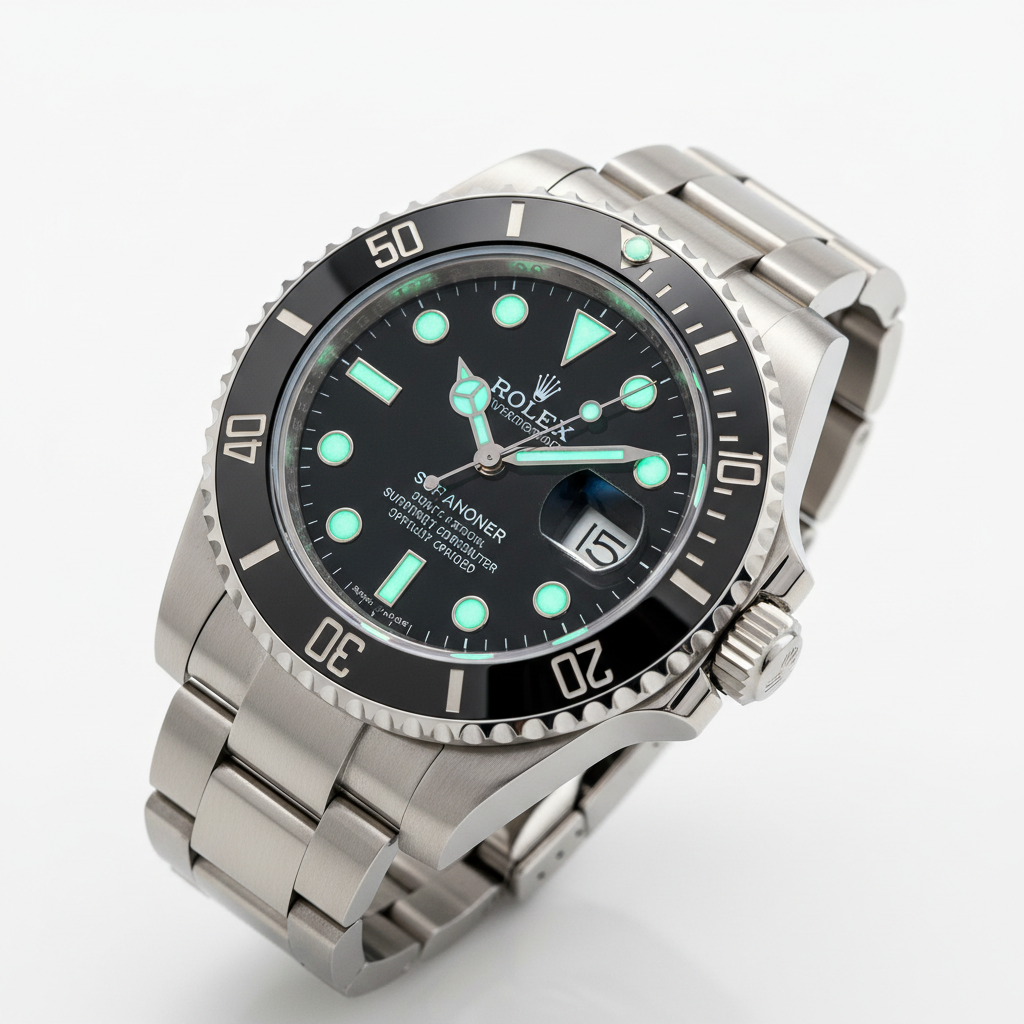 Rolex Submariner Date calidad AA bisel negro acero