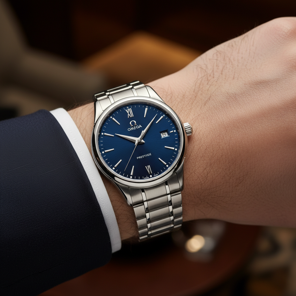 Omega Deville Prestige acero pulido