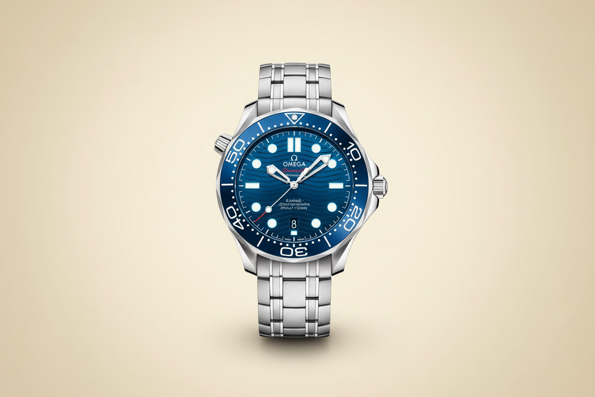 Omega Seamaster fondo crema