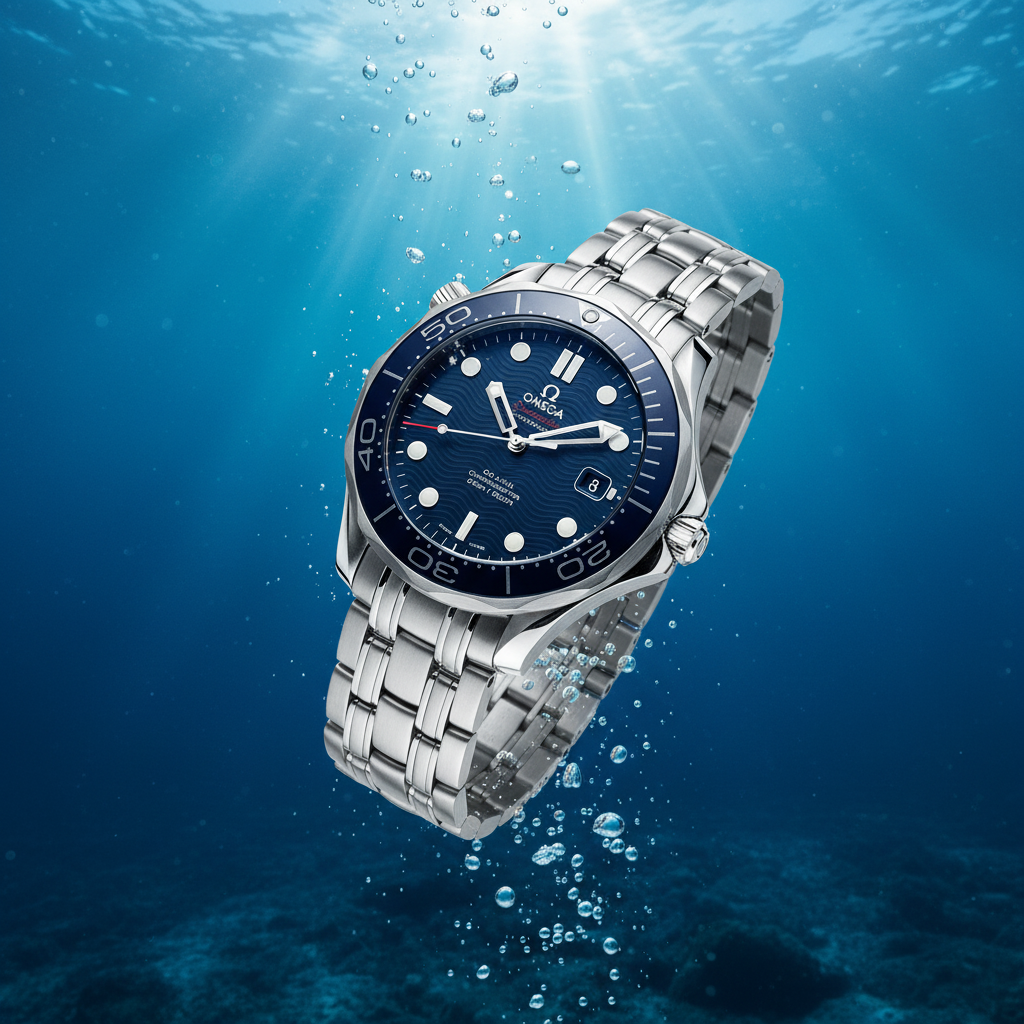 Omega Seamaster underwater