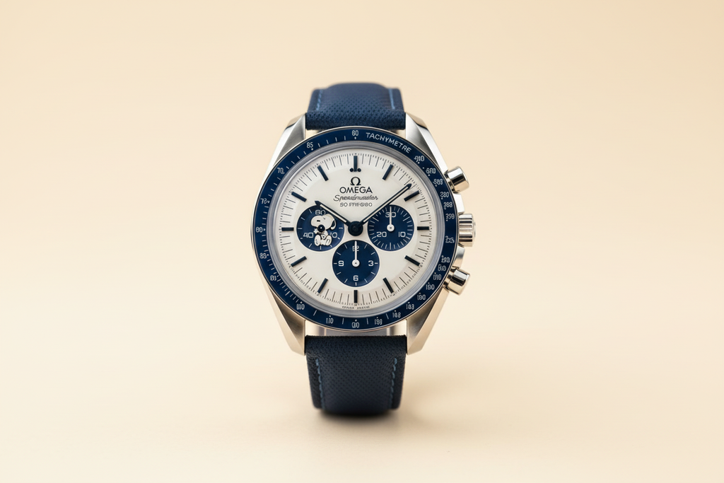Omega Speedmaster Snoopy solo fondo crema