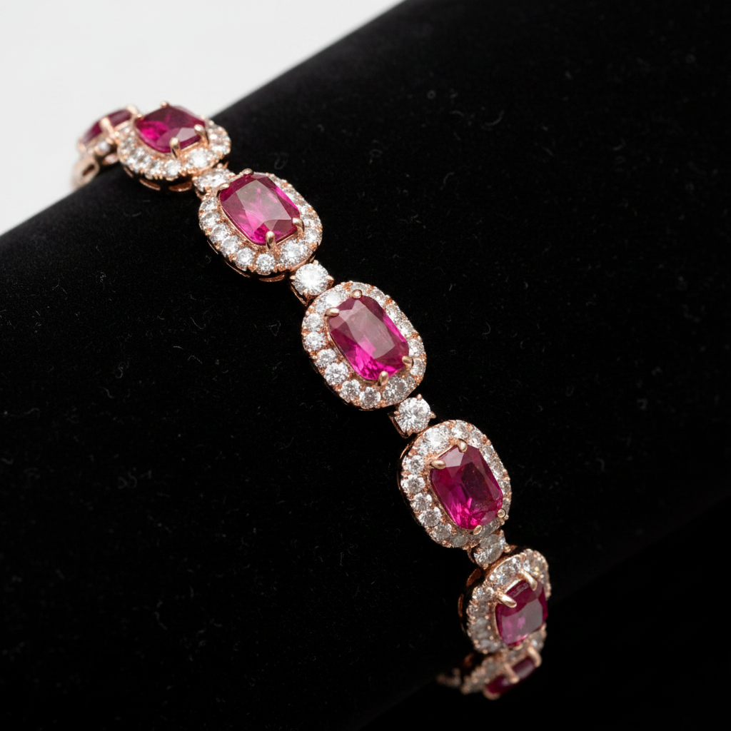 Pulsera Rubíes