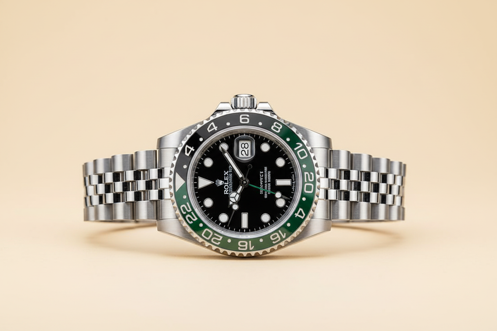 Rolex GMT-Master II Sprite fondo crema