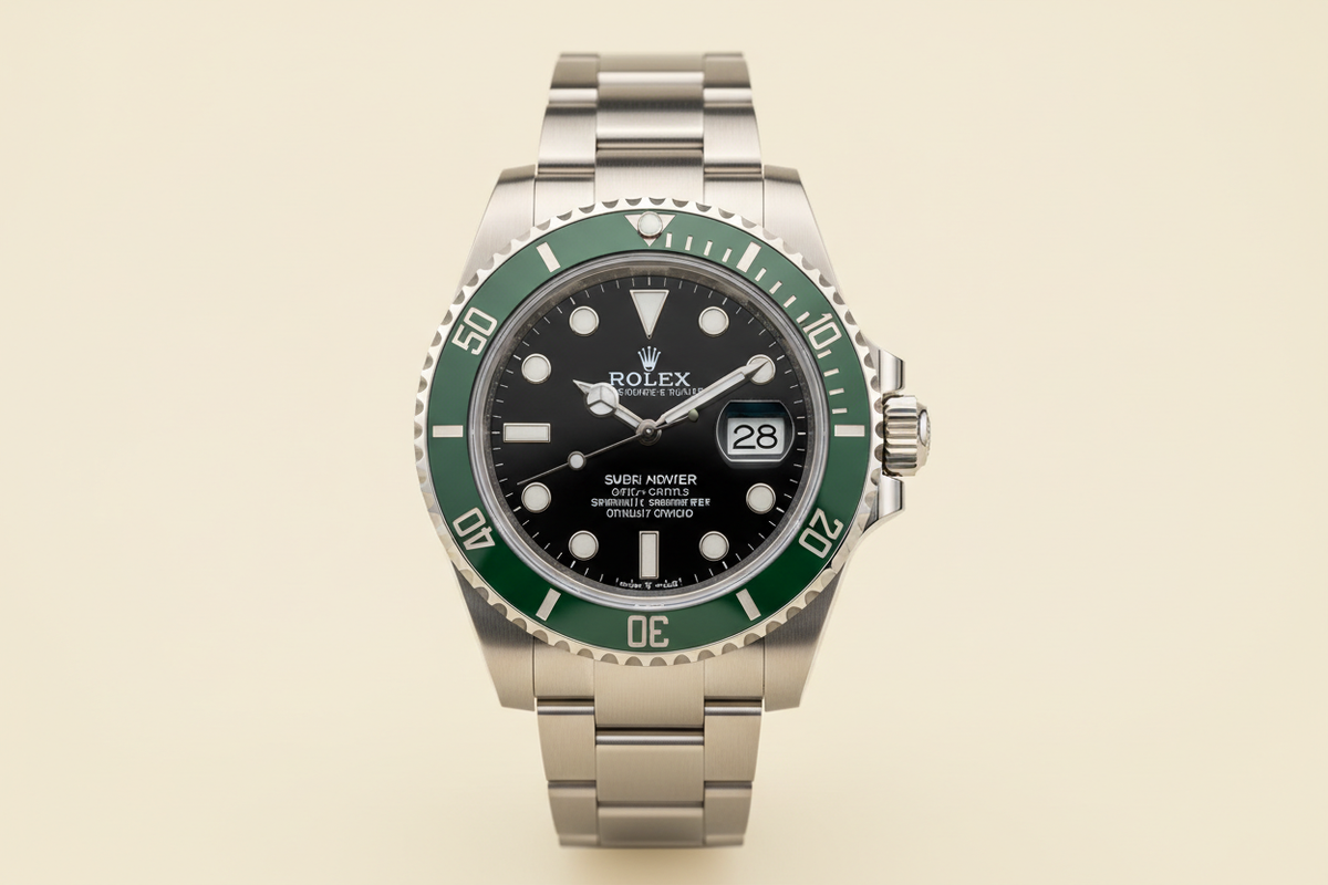 Rolex Submariner Hulk fondo crema desde cero