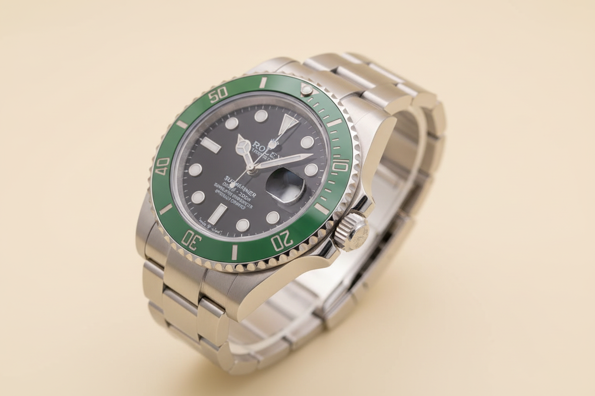 Rolex Submariner Starbucks pose diagonal