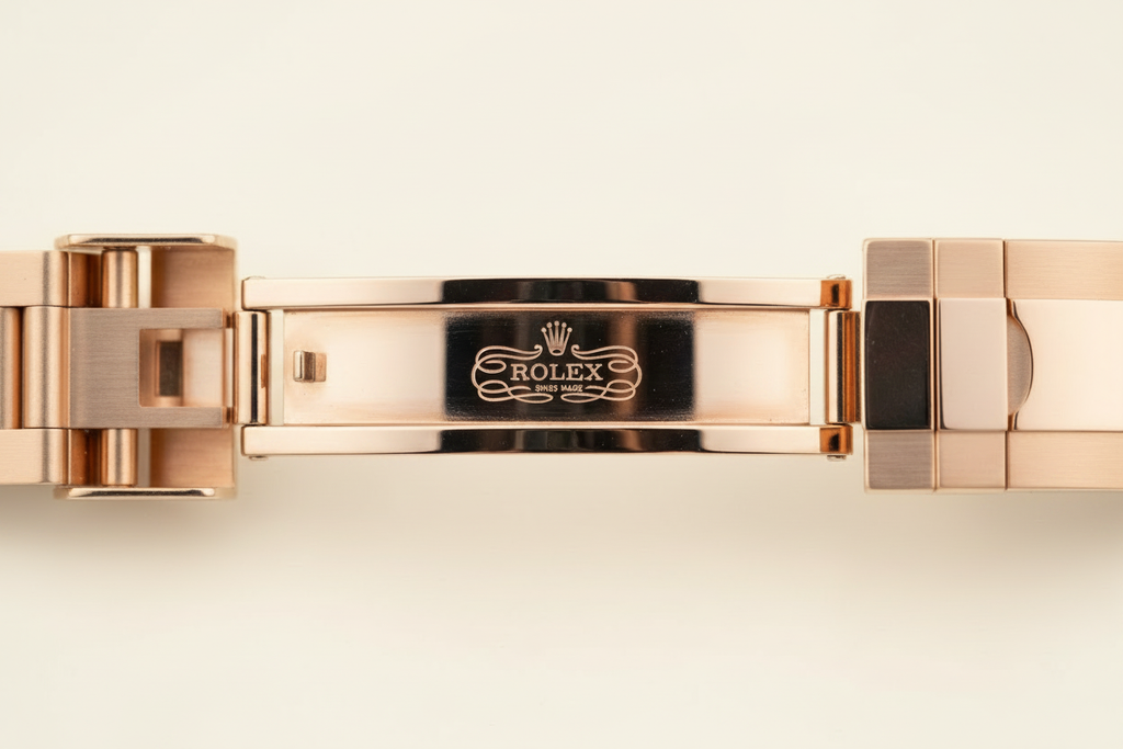 Rolex Yacht-Master cierre oro rosa fondo crema