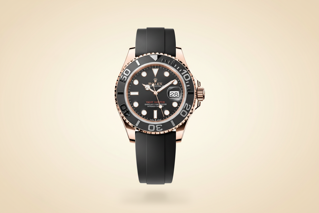 Rolex Yacht-Master oro rosa fondo crema