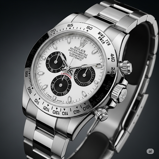 Rolex Cosmograph Daytona Panda - esfera blanca subdiales negros acero inoxidable
